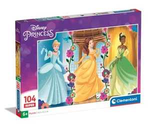 Clementoni Supercolor Disney Princess Kinder Puzzle 104 Teile - Disney Puzzle 37 - Picture 1 of 8