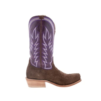 Hyer Culver 13" HM12009 Hombres Cuero Marrón Sin Cordones Botas de Vaquero del Oeste Foto 1 de 4