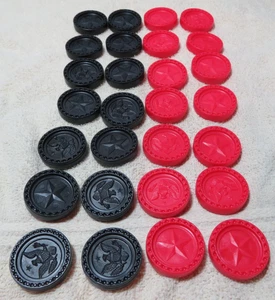 Connect Four Damas de Plástico 14 Rojo 14 Negro Piezas de Repuesto Artes y Manualidades - Imagen 1 de 2