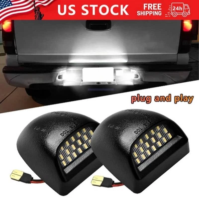 Luces LED de matrícula para Chevy Silverado 1500 2500 3500 Suburban Tahoe GMC Foto 1 de 4