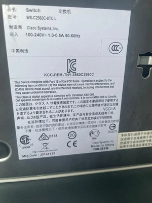 Cisco WS-C2960C-8TC-L Switch 8 FE w/ 2x Dual Purpose Uplink, LAN Base - Image 1 of 3