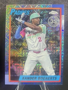 2025 Topps Series 2 Topps Chrome Mojo 35TH Anniversary T90C-136 ZANDER BOGAERTS - Bild 1 von 2