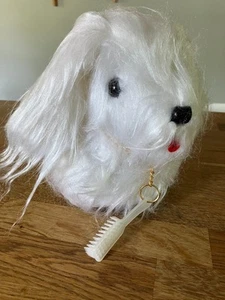 Vintage Radio Shack Shaggy White Dog Transistorradio, funktioniert - Bild 1 von 8