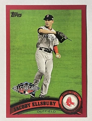 2011 Topps #US278 Jacoby Ellsbury Target Red Border All-Star Game - Изображение 1 из 2