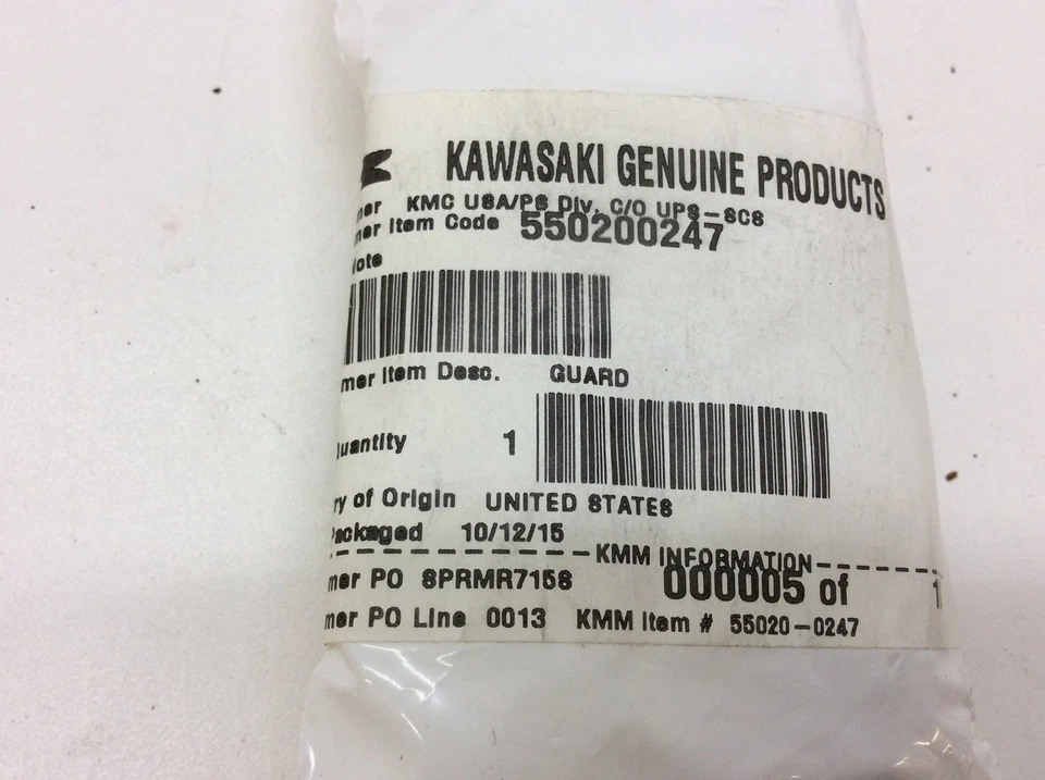 Protetor de sensor de velocidade Kawasaki novo fabricante de equipamento original 2007-2012 força bruta fabricante de equipamento original 55020-0247 - Imagem 1 de 1