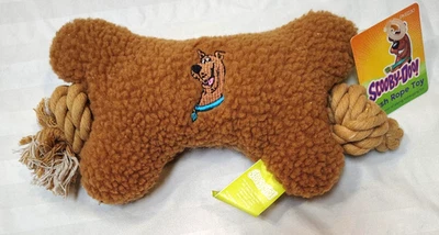 Scooby-Doo plush Rope Squeaky Brown Dog Bone Toy - Image 1 of 4