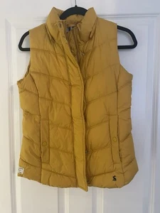 Joules Gilet Womens UK 8 Yellow Gold Body Warmer VGC - Picture 1 of 11