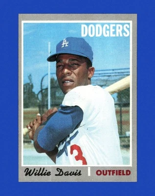 1970 Topps Set-Break #390 Willie Davis Sin precio base como nuevo *GMCARDS* Foto 1 de 2