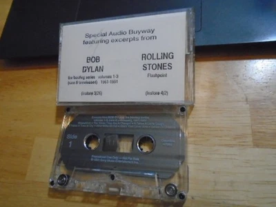 RARE PROMO Bob Dylan Rolling Stones CASSETTE Bootleg Series Flashpoint SAMPLER ! - Image 1 of 2