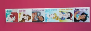 STICKERS: 5 Disney Princess Stickers, 2.5" x 2.5" each, Party Favors - Picture 1 of 1