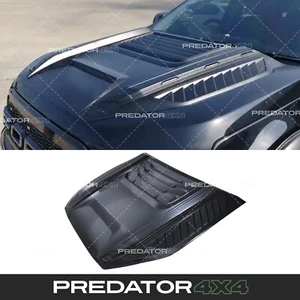 BONNET SCOOP MATTE BLACK VENT COVER TRIM WILDTRAK RAPTOR FOR FORD RANGER T9 23+ - Afbeelding 1 van 9