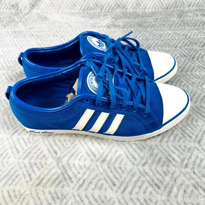 Adidas Sleek Series Baskets Homme 39 1/3 Bleu Blanc Mesh Confort Classiques - Photo 1/4