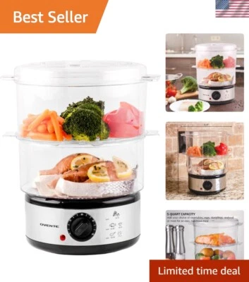 Effortless Cooking with 400W Electric Food Steamer - Ideal for Healthy Meals - Image 1 of 4