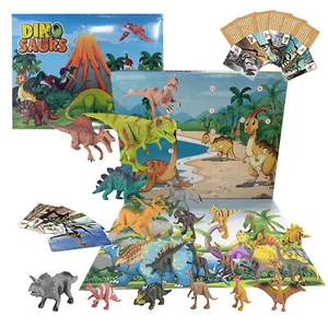 Christmas Dinosaur Advent Calendar Box 24pcs Countdown Dinosaur Toys - Picture 1 of 11