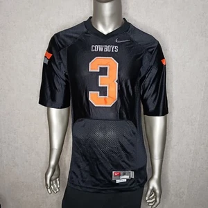 Nike Oklahoma State Cowboys Football Jersey Size Small Black Number 3 - Picture 1 of 8