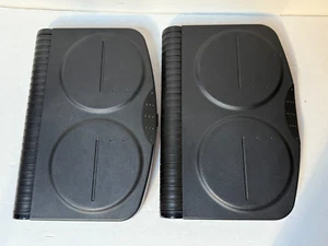 2 x Hard Plastic Storage Case CD DVD BluRay 24 ct each Capacity Travel Black - Picture 1 of 6