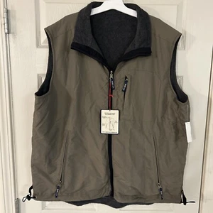 Ivy Crew Tan & Gray Reversible Vest Size XL Men’s - Picture 1 of 4