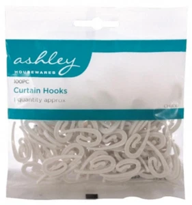 Ashley 100 pk curtain hooks NEW - Picture 1 of 1