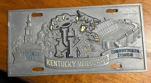 UK Kentucky Wildcats College Football Pewter Car License Vanity Plate Tag - Picture 1 of 9