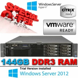Dell PowerEdge R710 2x SixCore XEON X5670 2.93GHz 144GB RAM 4x300GB SAS 15K 2.5" - Picture 1 of 6