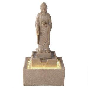 QN164006 - Earth Witness Buddha Illuminated Garden Fountain w/Pump 