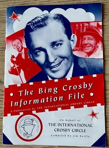 JIM REILLY THE BING CROSBY INFORMATION FILE BOOKLET (1990's) ENGLAND - Imagen 1 de 4