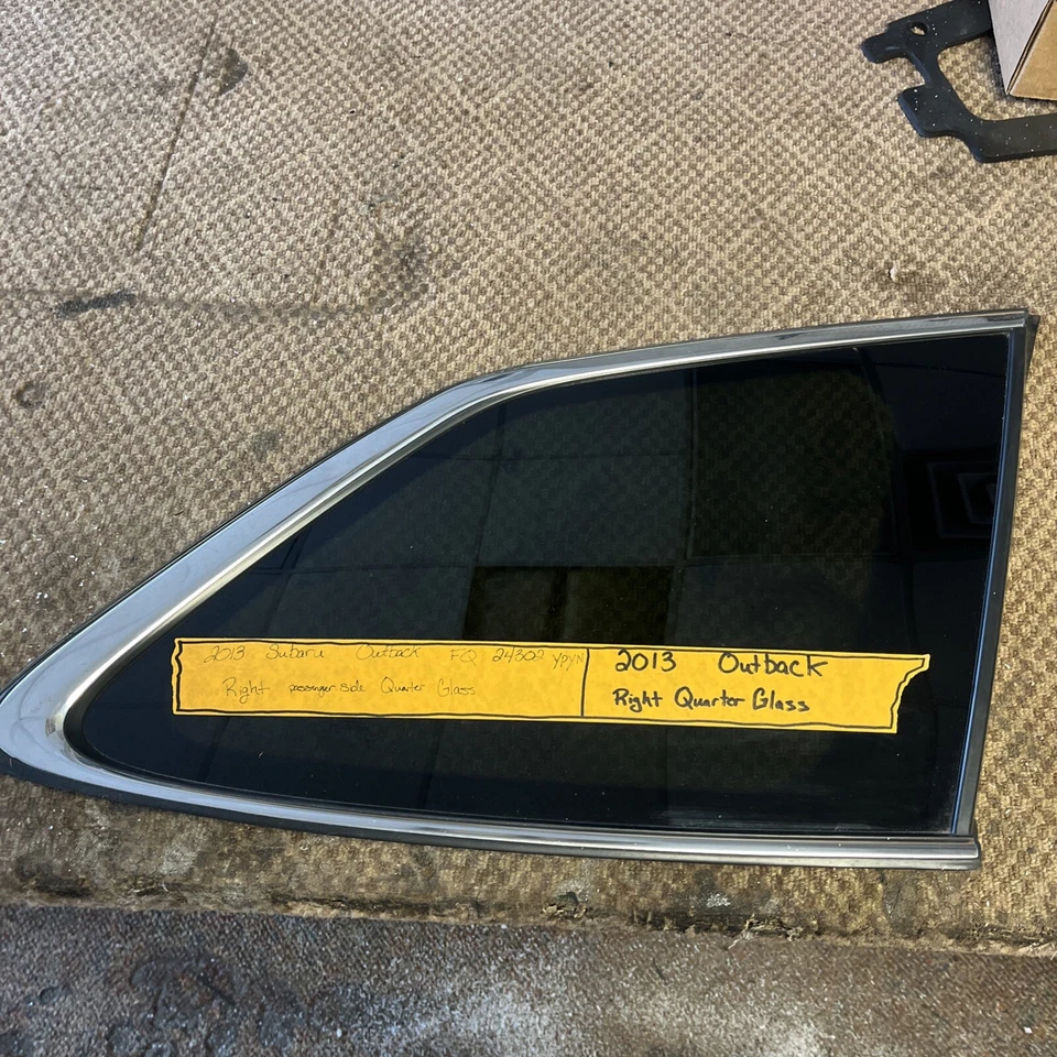 Subaru Outback 2013 lado del pasajero cuarto de vidrio Foto 1 de 4