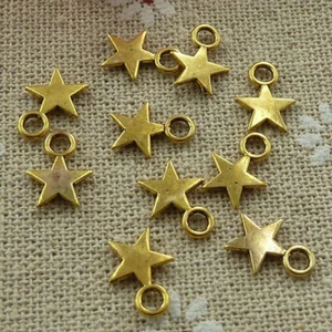 Envío Gratis 700 piezas Dijes Estrella Oro Antiguo 11x8mm L-1162 - Imagen 1 de 4