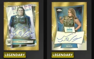 WWE Topps Slam Chrome DIGITAL Piper Niven Legendary Auto Gold /50 x2 - Picture 1 of 1