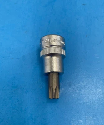 HAZET Germany TORX Screwdriver Socket T45 with 3/8" drive, 43.5mm long 8802-T45 - Image 1 of 3