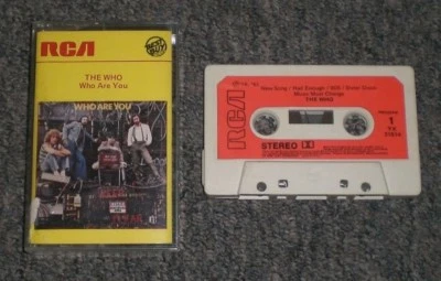 Who Are You The Who~RARE 1982 Italy Import Cassette Paper Labels~FAST! - Image 1 of 3