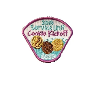 2018 Service Unit Cookie Kickoff Patch Sew On Embroidered - Picture 1 of 1
