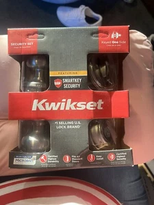 Juego de seguridad, perilla y llave Kwikset Smartkey en plata - Imagen 1 de 1