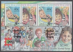 NEW ZEALAND 1996 M/S CAPEX HEALTH / SCENIC x2 PAIR (ID:MU1333) - Picture 1 of 1