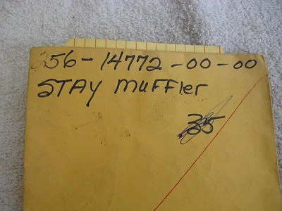 Yamaha OEM NOS muffler stay 256-14772-00 TX650 XS1 XS2  #3507 - Image 1 of 3