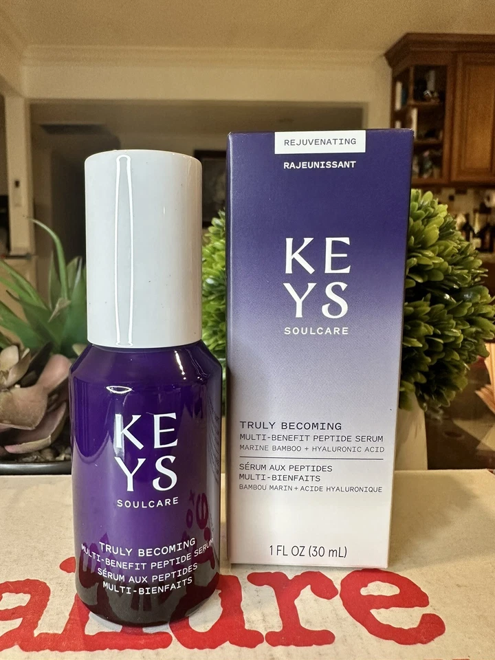 Keys Soulcare Truly Becoming Suero Péptido Multi-Beneficio 1 FL Oz Tamaño Completo Nuevo en Caja Foto 1 de 2