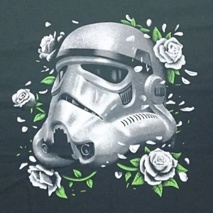 Storm Trooper Helmut with flowers T-shirt size mens Large First Order - Picture 1 of 2