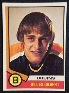 1974-75 Topps #10 Gilles Gilbert 2nd Year Boston Bruins EX-MINT - Picture 1 of 2