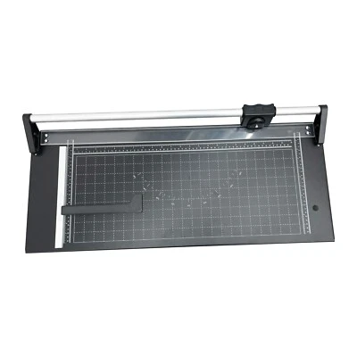 Cortador de papel giratorio manual de 24 pulgadas recortador foto póster banner línea angular de cobre Foto 1 de 4