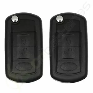 2 For Land Rover LR3 2005 2006 2007-2009 Folding Remote Key Shell Case 3 Buttons - Picture 1 of 8