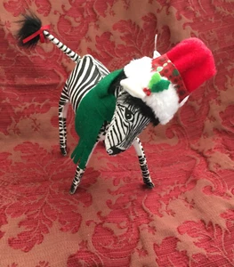 Annalee 7" festliches Zebra Weihnachten - #751017 selten 2017! - Bild 1 von 3