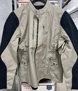 HARLEY DAVIDSON JACKET PILE DRIVER 2 TEXTILE RIDING Sz XXL BROWN BLACK - Picture 1 of 8