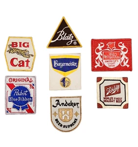 Vintage Lot Unused Beer Patches Pabst, Big Cat, Blatz, Schlitz, Old Milwaukee + - Picture 1 of 5