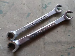 Lot of 2 TRW FORGED IN USA Flare Line Wrench Set 6-pt SAE 1/2" 9/16" 5/8" 11/16" - Picture 1 of 8