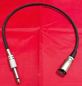 CAVO DA XLR MASCHIO A JACK MONO 6,35 SBILANCIATO DA 50 CM A 20 M PROFESSIONALE - Imagen 1 de 1