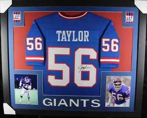 LAWRENCE TAYLOR Signed/Autographed Custom Jersey in 35x43 Frame - JSA - Picture 1 of 1