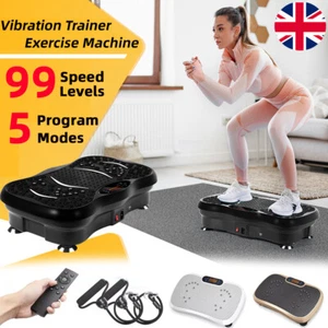 Vibration Plate Vibrating Machine Exercise Fitness Trainer Body Shaker Massager - Picture 1 of 49