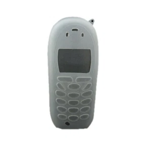 Protective Clear White Silicone Skin Case for Siemens A50 - Picture 1 of 1