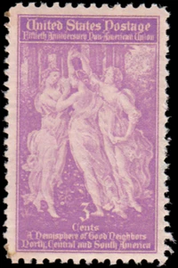 US Stamp #895 - 1940 3¢ Pan-American Union, EzGrade™ VG/F, MNH, OG - Picture 1 of 3