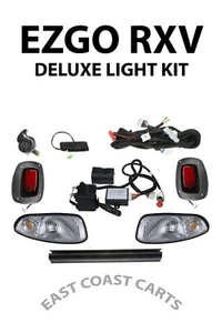 EZGO RXV SUPER DELUXE LIGHT KIT w/ TURN LIGHTS, BRAKE LIGHT, & HORN - Picture 1 of 9